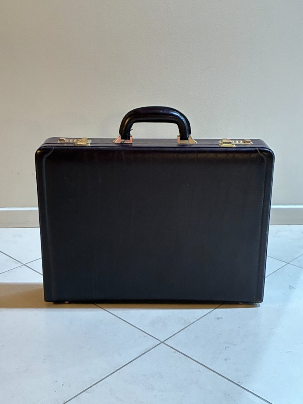 Full-grain Leather attache case. Never been used.